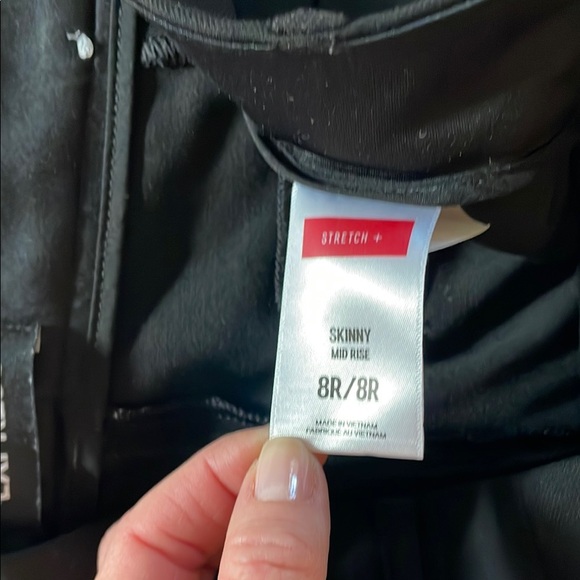 Express Women's Black Skinny mid rise  stretch dress Pants - Picture 3 of 5